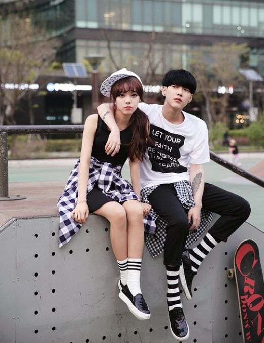 黑白穿搭　夏天